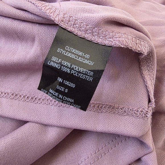 Trixxi Lavender 3D Floral Appliqué Tulle Babydoll Top - Picture 10 of 10